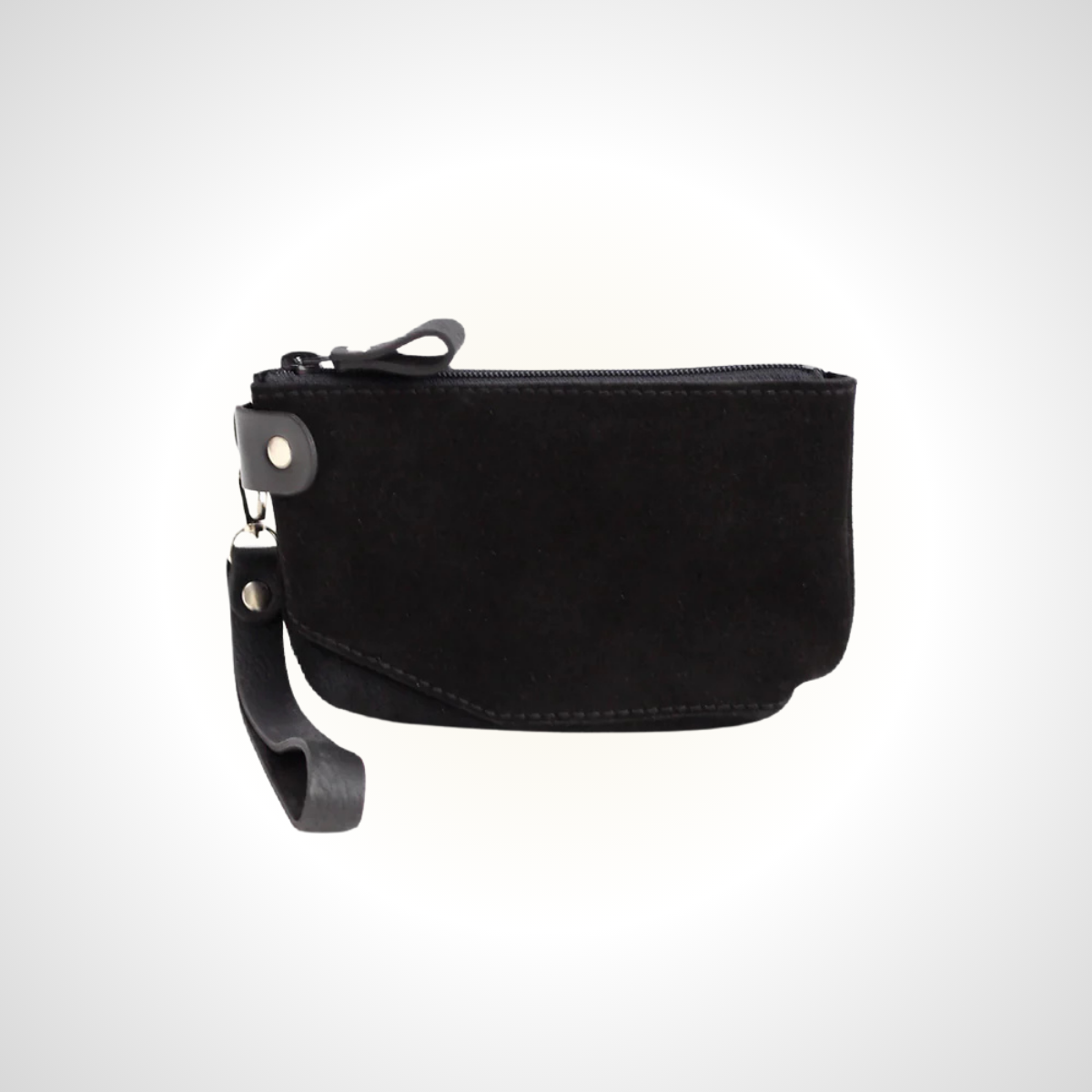 Portefeuille POUCH – Daim noir