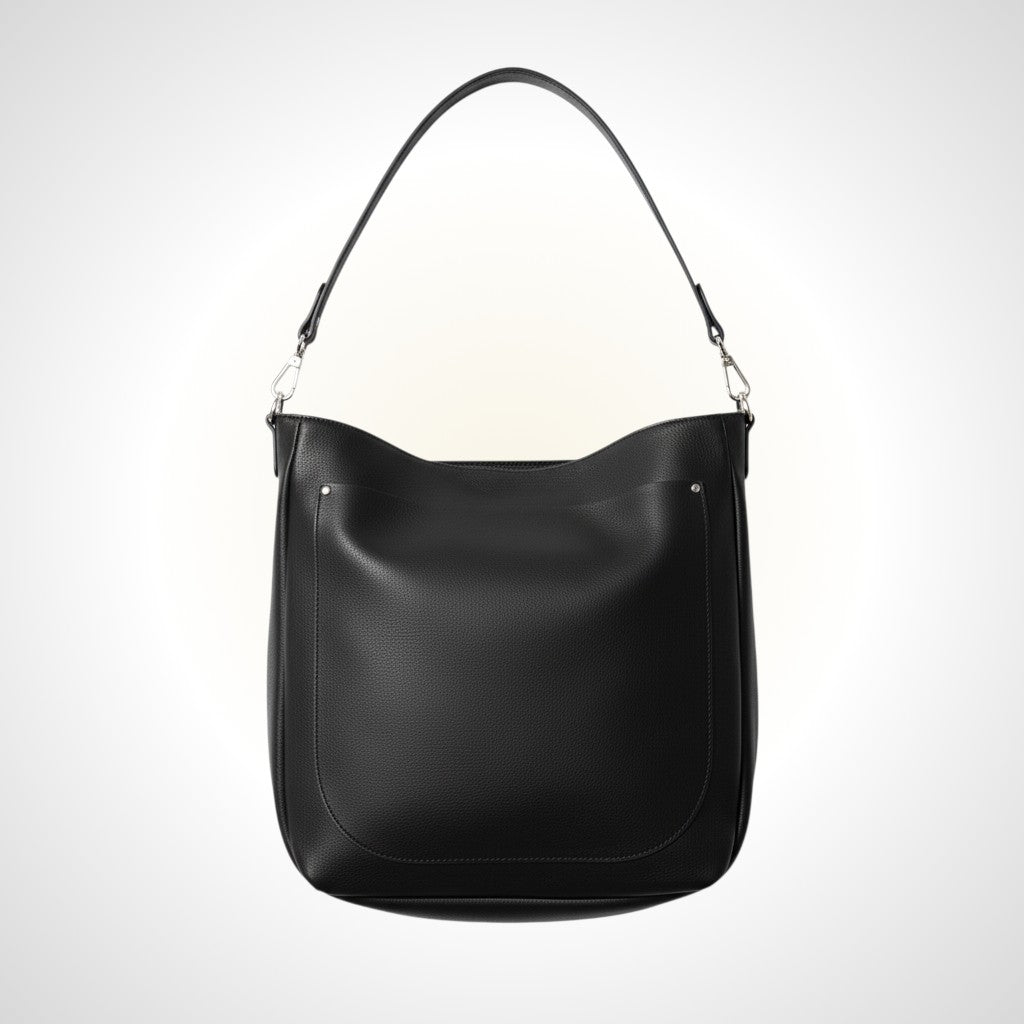 Sac à main LULU avec poche avant – Noir