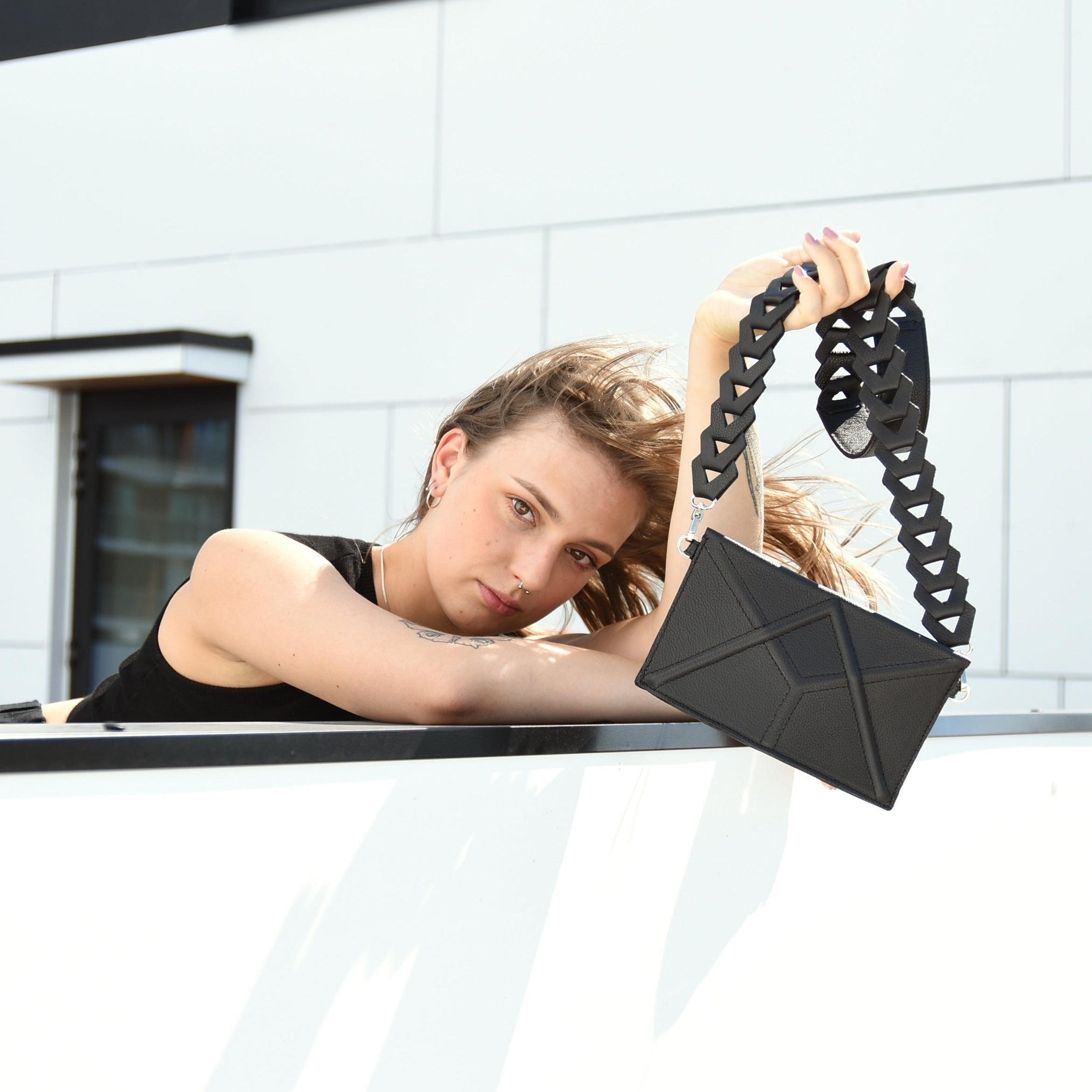 FACET Clutch with Venice Strap